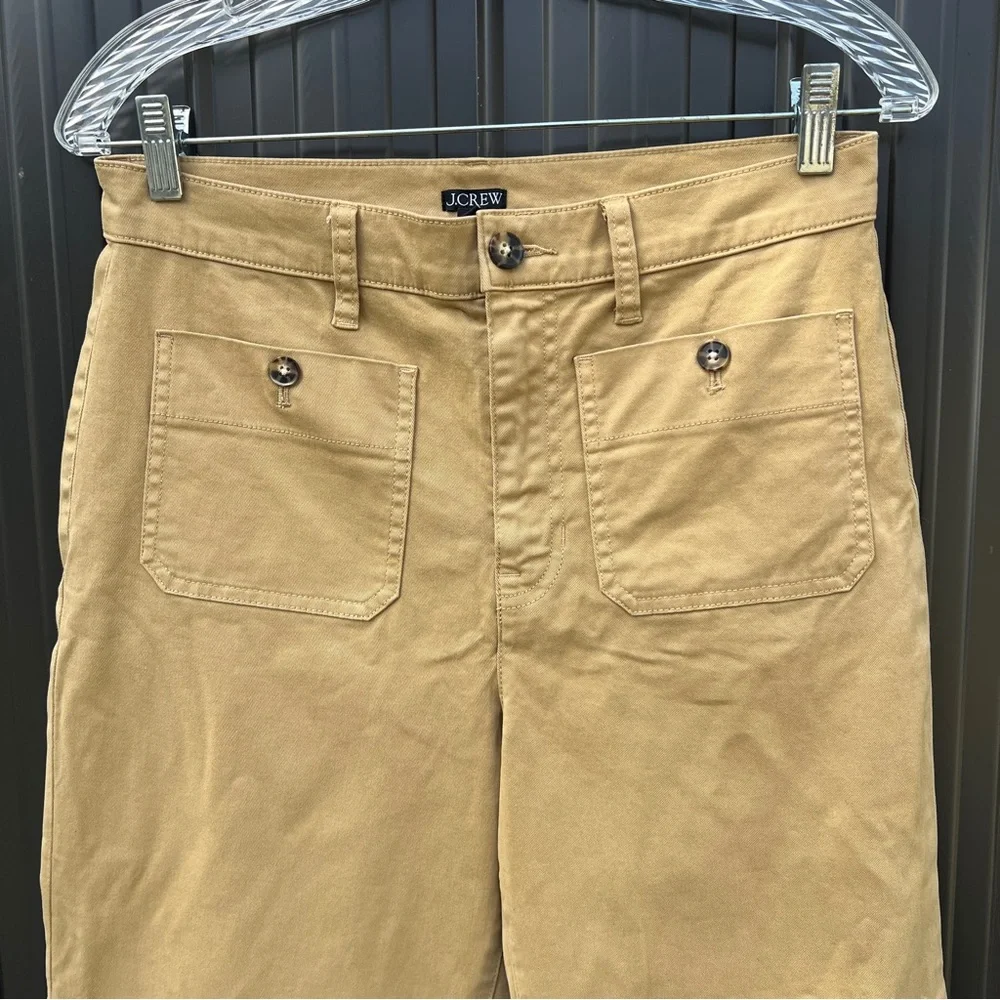 J. Crew Sailor‎ Pants Women's Size 27 Khaki Tan Casual Minimalist Contemporary